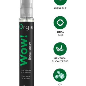 Orgie WOW! Ice Bucal Spray - Cooling-Effekt, Menthol, Eukalyptus 10 ml