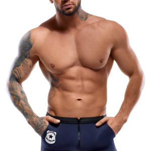 Svenjoyment Herren Pants Police, enge Pants im Special Police Style blau/schwarz Größe XL