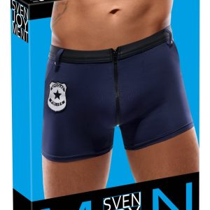 Svenjoyment Herren Pants Police, enge Pants im Special Police Style blau/schwarz Größe 2XL