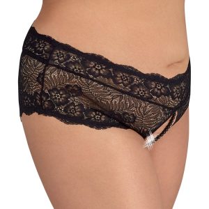 Cottelli CURVES - Verführerischer Spitzen-Slip schwarz Größe L