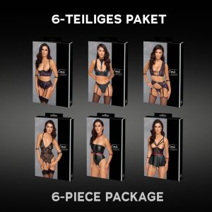 Cottelli BONDAGE Dessous-Paket - Top-Seller, Wert über 550€ bunt