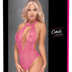 Cottelli LINGERIE - Pinkfarbener Body ouvert pink Größe L/XL