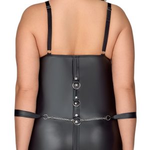 Cottelli BONDAGE PLUS - Fesselndes Kleid mit Handfesseln schwarz Größe 3XL