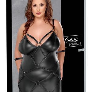 Cottelli BONDAGE PLUS - Fesselndes Kleid mit Handfesseln schwarz Größe XL