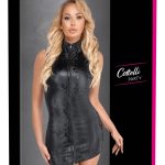 Cottelli PARTY Snake Zip - Enges Kleid in Schlangenhaut-Optik schwarz Größe M