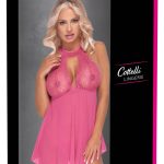 Cottelli LINGERIE - Sinnliches pinkfarbenes Babydoll pink Größe S/M