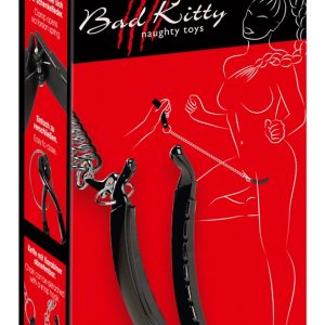 Bad Kitty Pussy Clamp mit Leine schwarz