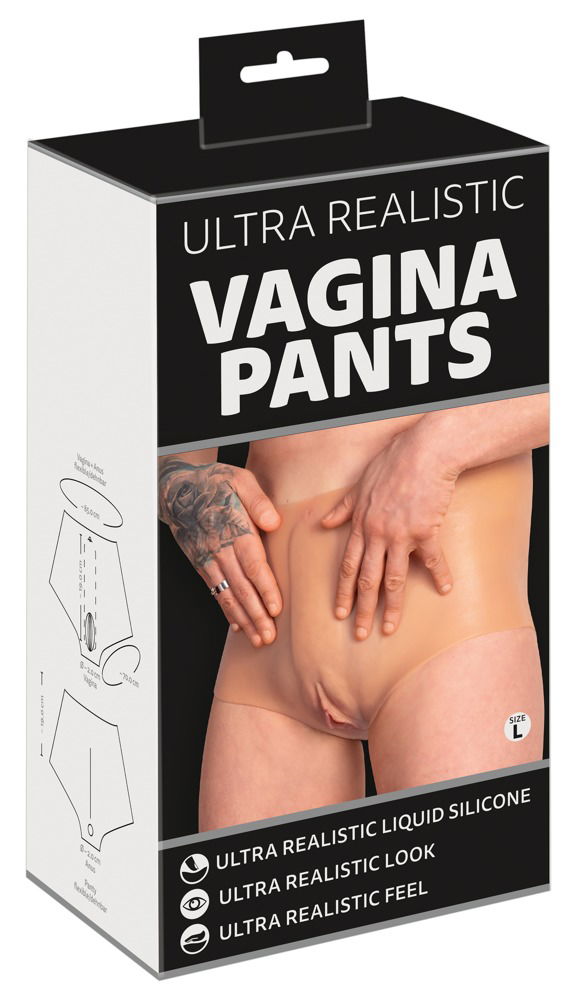 You2Toys Ultra Realistic Vagina Pants - Dehnbare Vulva-Pants mit penetrierbarer Vagina hautfarben hell