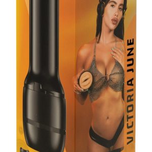 Kiiroo FeelVictoria June Mouth - Deep Throat-Masturbator Schwarz/Hautfarben hell