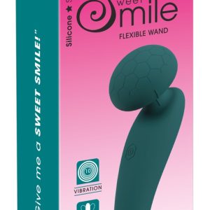 Sweet Smile Flexibler Mini-Massagestab - 10 Vibrationsmodi, wasserdicht grün