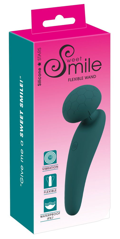 Sweet Smile Flexibler Mini-Massagestab - 10 Vibrationsmodi, wasserdicht grün