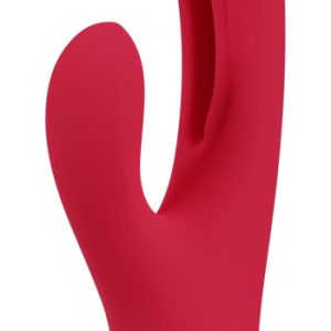 Sweet Smile Rabbit Vibrator mit Flicking Tounge-Funktion Rot/Gold