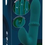 You2Toys Thumping Rabbit Vibrator mit Moving Ring Petrol/Rosegold