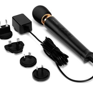 le Wand Powerful Petite Plug-In Vibrating Massager - Kompakter Luxus-Massagestab schwarz