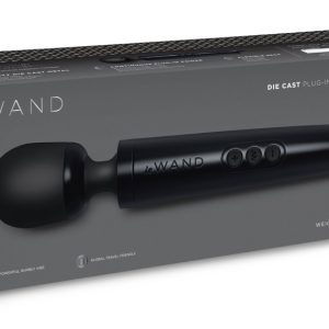 le Wand Diecast Plug-In: Luxus-Massagestab, kompaktes WAND-Design, 20 Vibrationsmodi Black