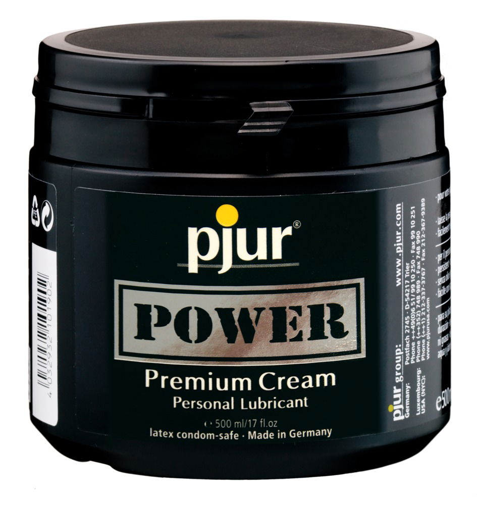 pjur Power Gleitcreme 150 ml schwarz ohne 500 ml