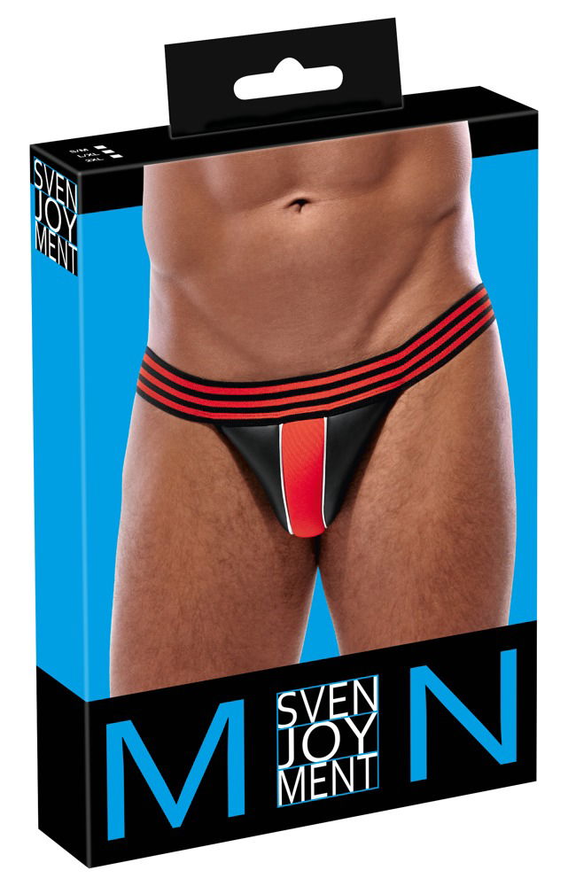 Svenjoyment Neopren Jock schwarz/rot - Rasantes Design, breites Bundgummi schwarz L/XL