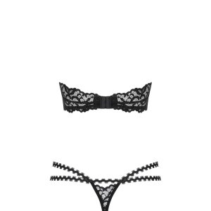 Obsessive Set Heavenlly - Romantischer Soft-BH & String schwarz S/M