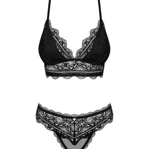 Obsessive Renelia Dessous-Set schwarz L/XL