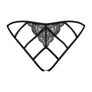 Obsessive Miamor Panty - Verführerisches Spiel mit pikanten Details schwarz L/XL