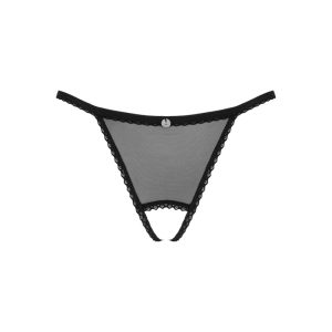 Obsessive Bravelle - Sexy Tanga mit offenem Schritt schwarz M/L