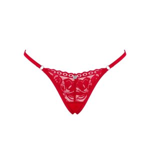 Obsessive Lacelove - Roter String aus Spitze rot XL/2XL