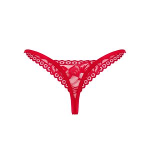 Obsessive Lacelove - Roter String aus Spitze rot XL/2XL