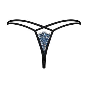 Obsessive Yassmyne Tanga - Verführerische Spitze! blau L/XL