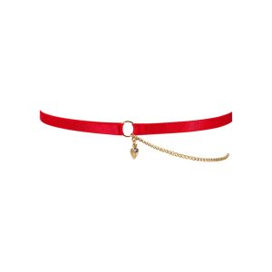 Obsessive Glandez Handfesseln - Filigrane Satin Fesseln rot