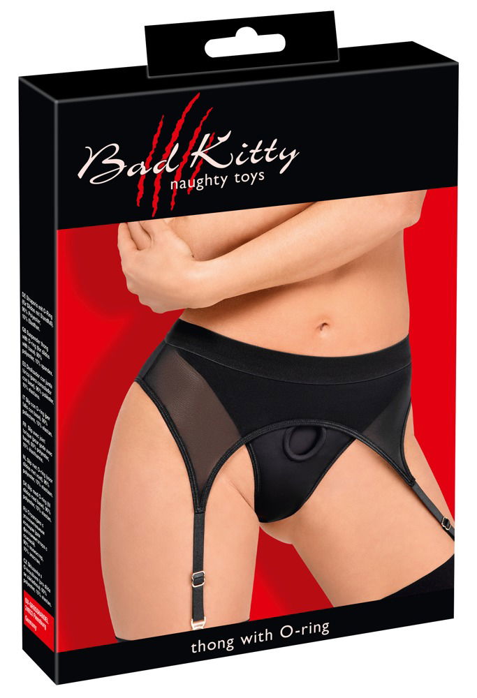 Bad Kitty trap-on-Riostring mit trapsgurt schwarz 2XL