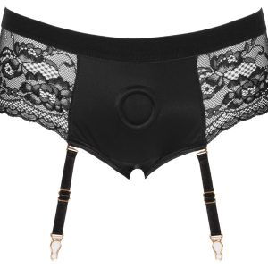 Bad Kitty Strap-on-Panties - Po-freie Panties mit Haltering schwarz L