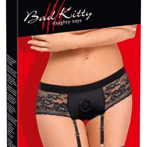 Bad Kitty Strap-on-Panties - Po-freie Panties mit Haltering schwarz XL