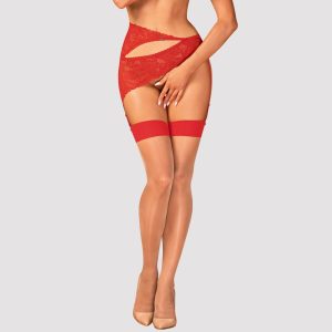 Obsessive Romantik Strümpfe S814 rot S/M