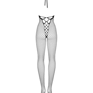 Obsessive Catsuit "Blumenmuster" - Sexy Bodystocking für die Flitterwochen schwarz S-L