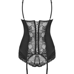 Obsessive Heartina Corsage Set schwarz L/XL