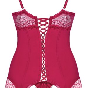 Obsessive Lovica Strapshemd Set rot S/M