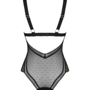 Obsessive Body ouvert Dagmarie - Verführerischer Neckholder-Body schwarz M/L