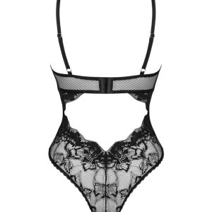 Obsessive Body Olvidia - Extravaganter Spitzen-Einteiler schwarz XS/S