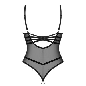 Obsessive Stringbody Roxelia - Ouvert, transparent, verführerisch schwarz XL/2XL