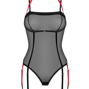 Obsessive Body ouvert Armares - Wetlook Harness-Optik schwarz M/L