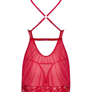 Obsessive Lacelove Babydoll Set rot XL/2XL