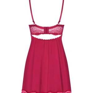 Obsessive Verführerisches Babydoll mit String rot S/M