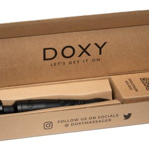 DOXY Stylischer Massagestab 3 USB-C, 28 cm, 300 g schwarz