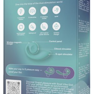 Snail Vibe Gizi - Flexibler Duo-Vibrator für G-Punkt-Stimulation türkis