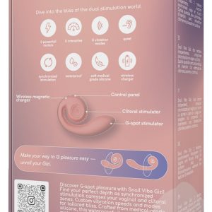 Snail Vibe Gizi - Flexibler Duo-Vibrator für G-Punkt-Stimulation rosa