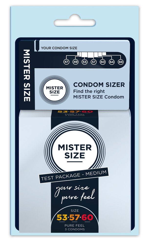 Mister Size Test Package Medium - 3 Kondome nach Maß