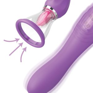 Fantasy For Her Ultimate Pleasure Max - Intim-Saugschale mit Leckzunge, Vibrator & Pumpschlauch