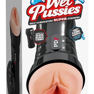 PDX Extreme Wet Pussies Super Luscious Lips - Vagina-Masturbator, 21,6 cm, realistisches Gefühl, diskrete Aufbewahrung