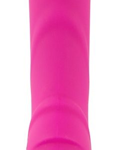 Joyful Moments Doppelvibrator "Twist & Play" - Silikon, wiederaufladbar, 9 Vibrationsmodi, ferngesteuert, 22 cm - Lila