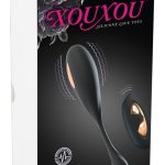 XouXou Luxury RC Vibrating E-Stim Love Ball, Silikon-Plug, 10 Modi, USB-Wiederaufladbar, 18,6 cm